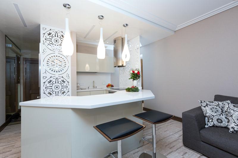 Great Opportunities For A Small Kitchen With A Breakfast Bar